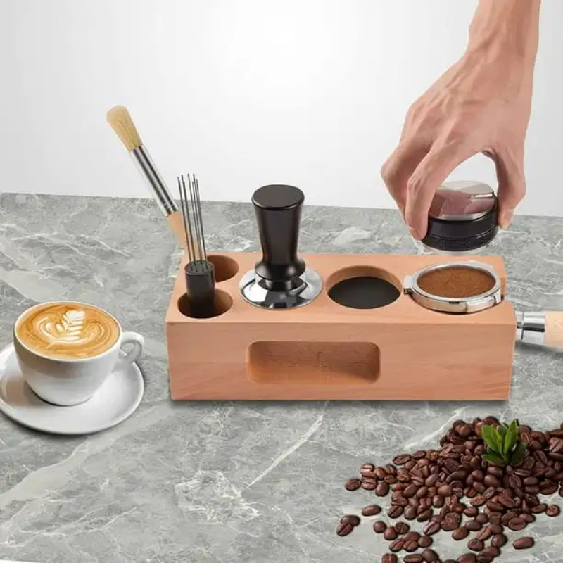 Espresso Tamper Station - حامل مقبض الإسبريسو، قاعدة دعم التعبئة،