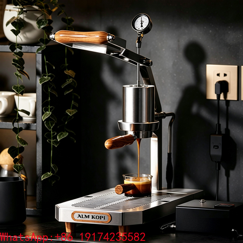 Semi Automatic Espresso Machine Pid - ماكينة إسبريسو احترافية بذراع يدوي، ضغط