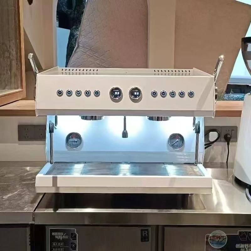Commercial Espresso Machine 2 Group - ماكينة قهوة إسبريسو شبه أوتوماتيكية فاخرة