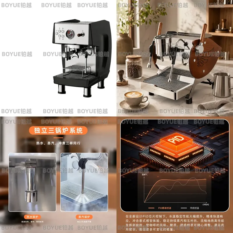 Semi Automatic Espresso Machine Pid - ماكينة إسبريسو تجارية شبه أوتوماتيكية إيطالية