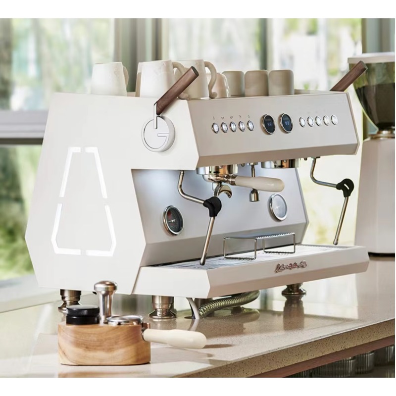 Commercial Espresso Machine 2 Group - ماكينة إسبريسو كهربائية محمولة شبه أوتوماتيكية
