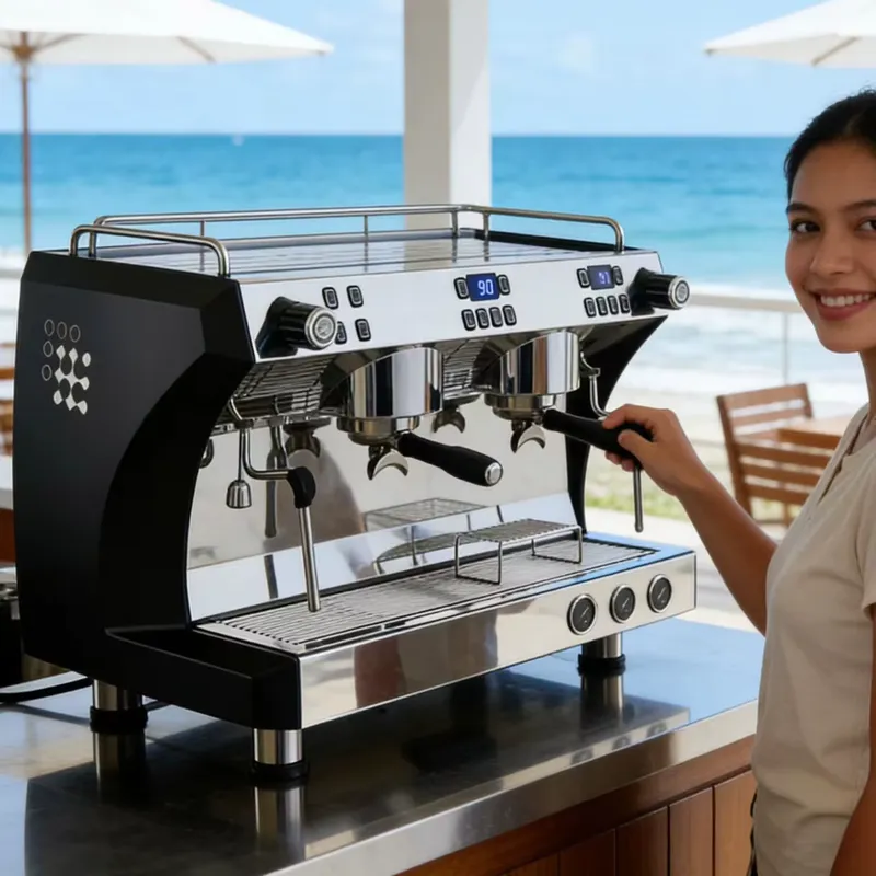 Commercial Espresso Machine 2 Group - ماكينة قهوة إسبريسو احترافية تجارية بمجموعة