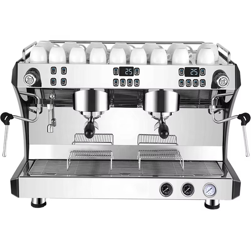 Commercial Espresso Machine 2 Group - ماكينة قهوة إسبريسو تجارية أوتوماتيكية بالكامل