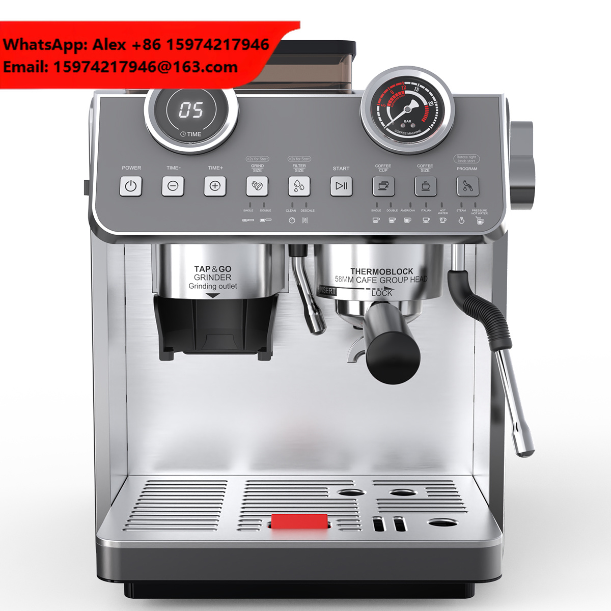 Espresso Machine Dual Boiler - أفضل ماكينة إسبريسو مخصصة بسعة خزان