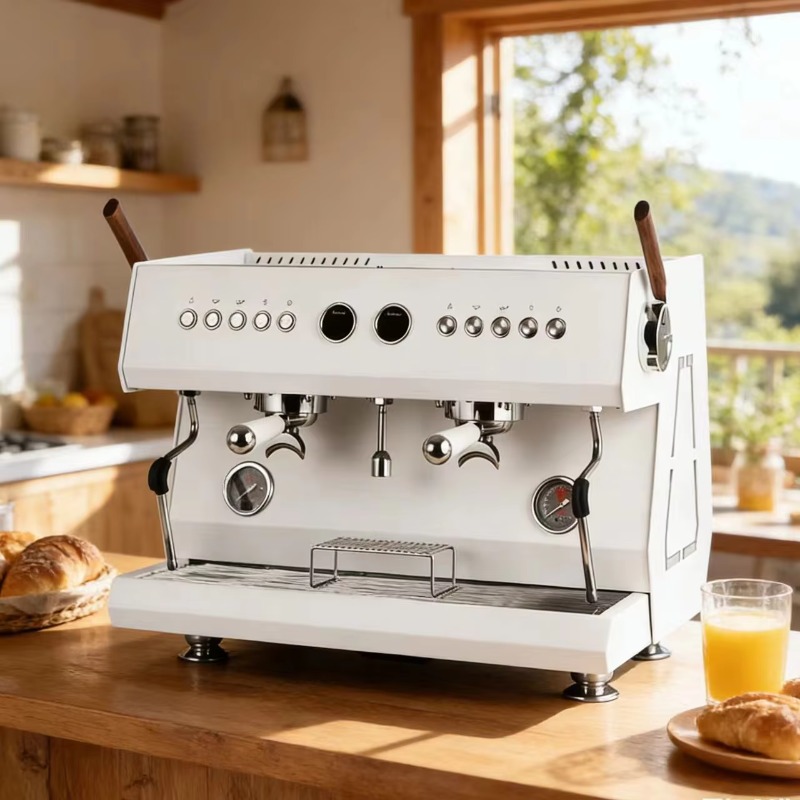 Commercial Espresso Machine 2 Group - ماكينة قهوة إسبريسو تجارية شبه أوتوماتيكية