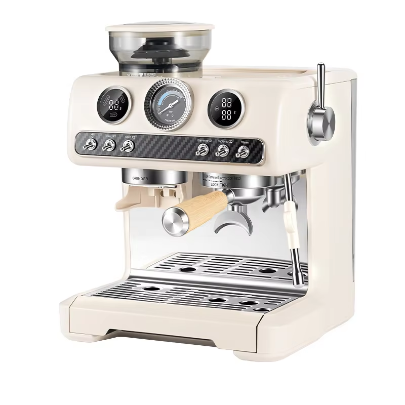 Espresso Machine Flow Control - ماكينة قهوة إسبريسو شبه أوتوماتيكية، بمضختين