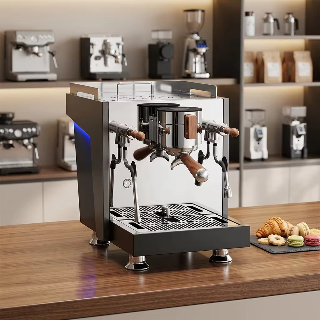 ماكينة إسبريسو تجارية بغلاية م - مراجعة Espresso Machine Dual Boiler وسعره