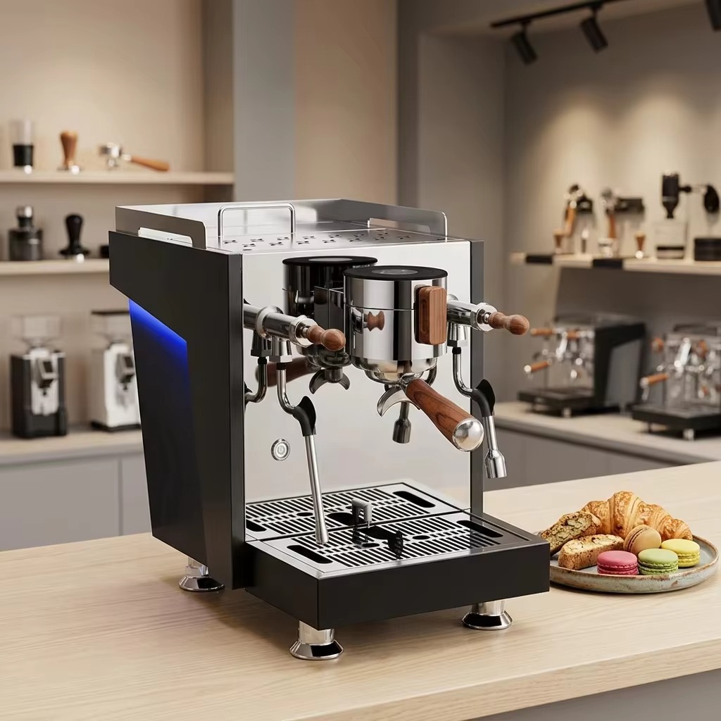 ماكينة إسبريسو تجارية بغلاية م - مراجعة Espresso Machine Dual Boiler وسعره