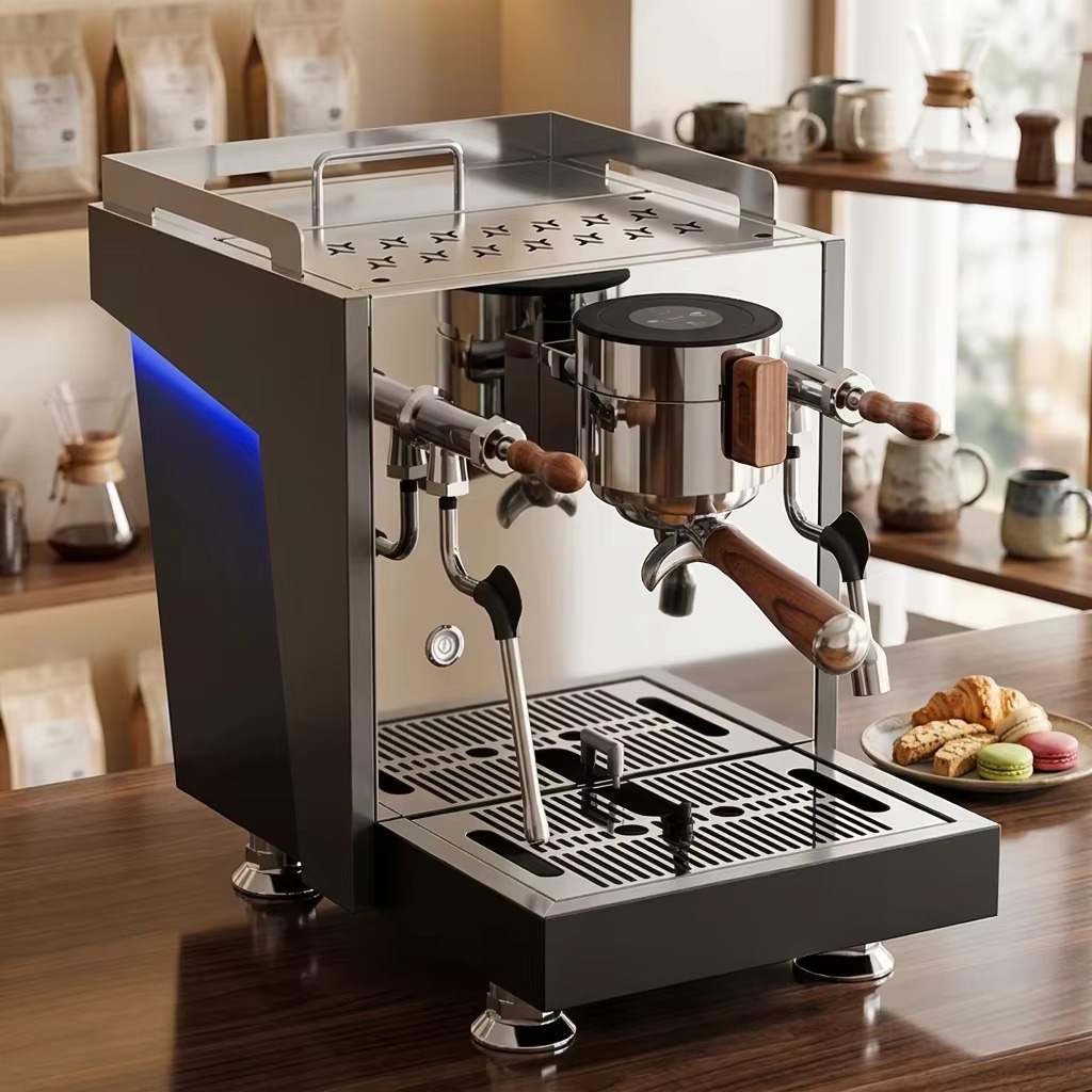 ماكينة إسبريسو تجارية بغلاية م - مراجعة Espresso Machine Dual Boiler وسعره