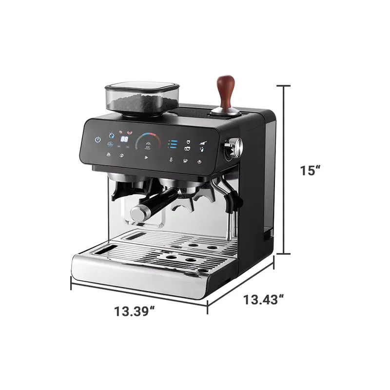 ماكينة إسبريسو شبه أوتوماتيكية - مراجعة Semi Automatic Espresso Machine Pid وسعره