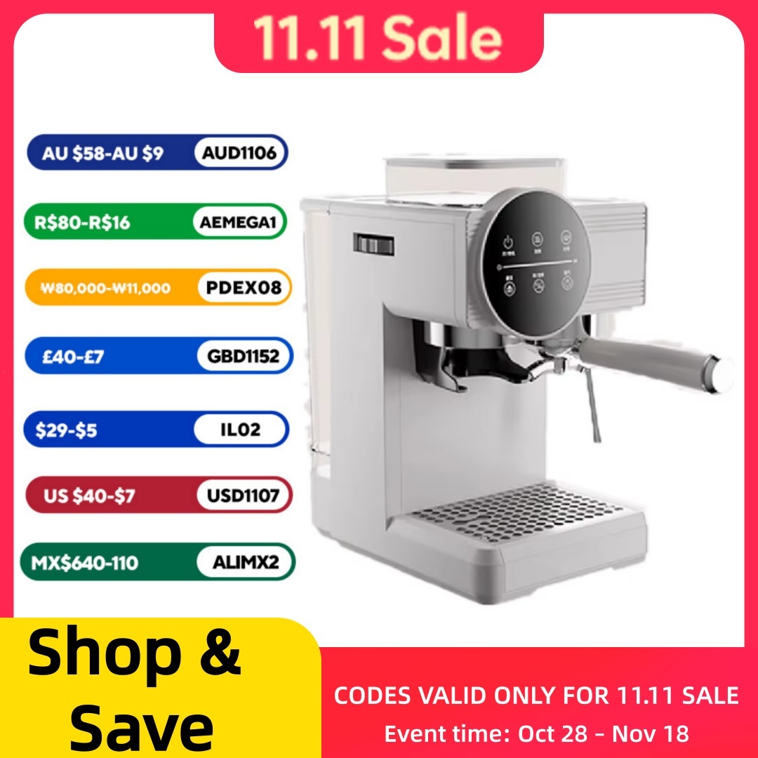 ماكينة القهوة الإيطالية شبه ال - مراجعة Espresso Machine Flow Control وسعره