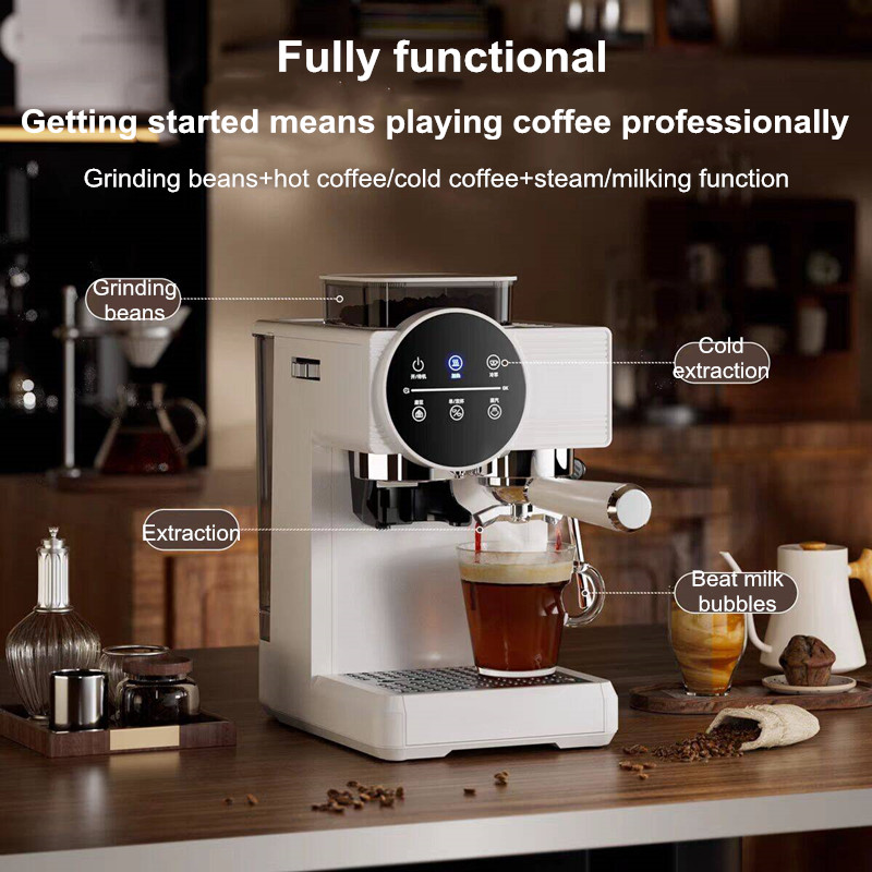 ماكينة القهوة الإيطالية شبه ال - مراجعة Espresso Machine Flow Control وسعره