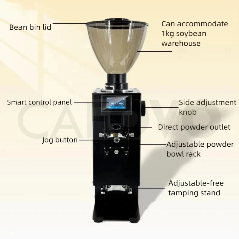 مطحنة قهوة أوتوماتيكية تجارية  - مراجعة Commercial Coffee Grinder Flat Burr 64Mm وسعره