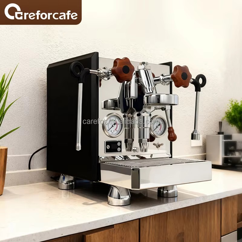 ماكينة قهوة إسبريسو احترافية ف - مراجعة Espresso Machine 1 Group E61 وسعره