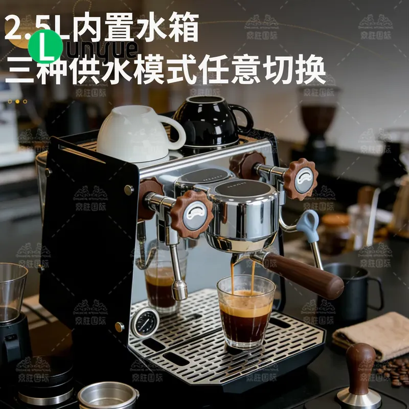 ماكينة قهوة إسبريسو شبه أوتوما - مراجعة Commercial Coffee Machine 3 Group وسعره