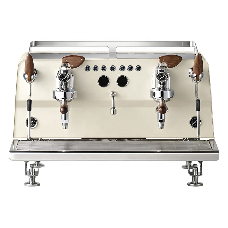 ماكينة قهوة إسبريسو كهربائية ش - مراجعة Commercial Espresso Machine 2 Group وسعره