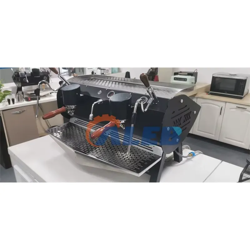 ماكينة قهوة إسبريسو تجارية شبه - مراجعة Commercial Espresso Machine 2 Group وسعره