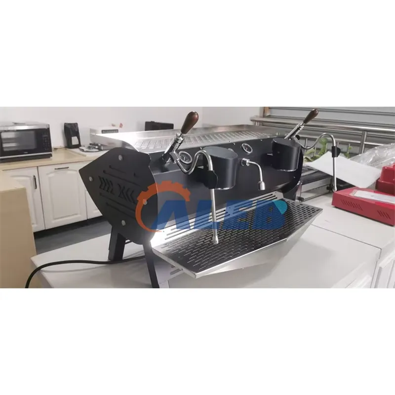 ماكينة قهوة إسبريسو تجارية شبه - مراجعة Commercial Espresso Machine 2 Group وسعره