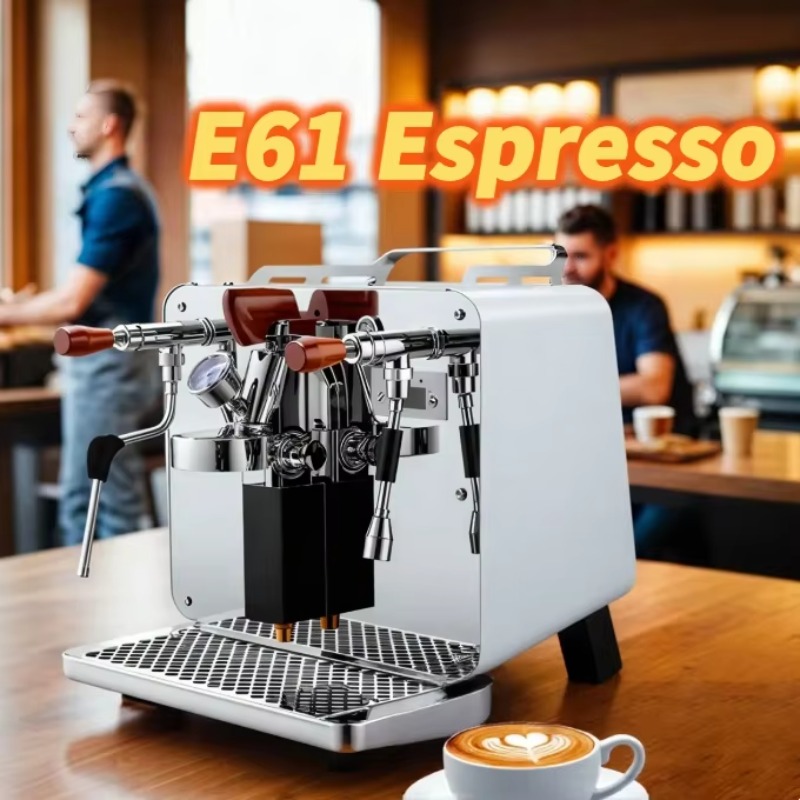 ماكينة قهوة اسبريسو احترافية E - مراجعة Espresso Machine 1 Group E61 وسعره