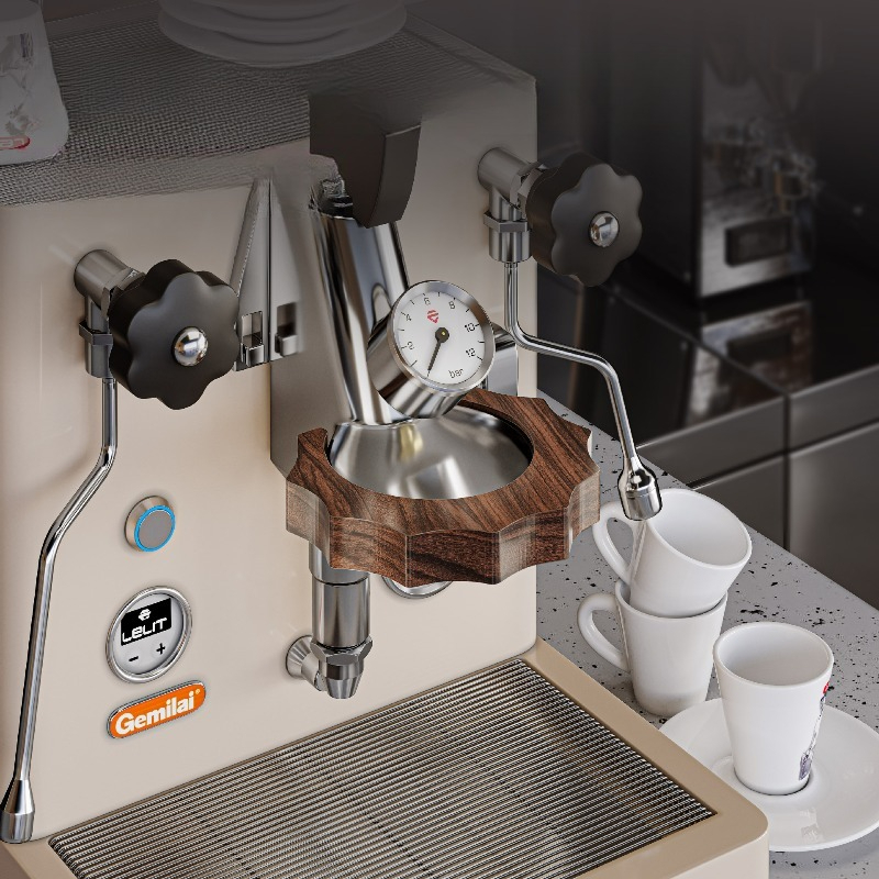 واقي حراري خشبي لرأس مجموعة ال - مراجعة Espresso Machine 1 Group E61 وسعره