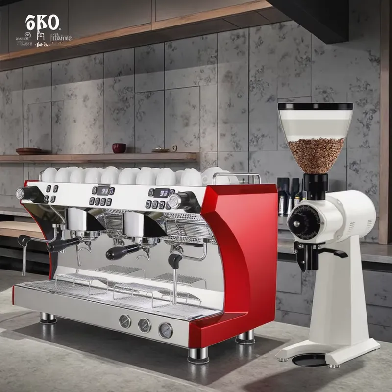 ماكينة قهوة إسبريسو احترافية ت - مراجعة Commercial Espresso Machine 2 Group وسعره