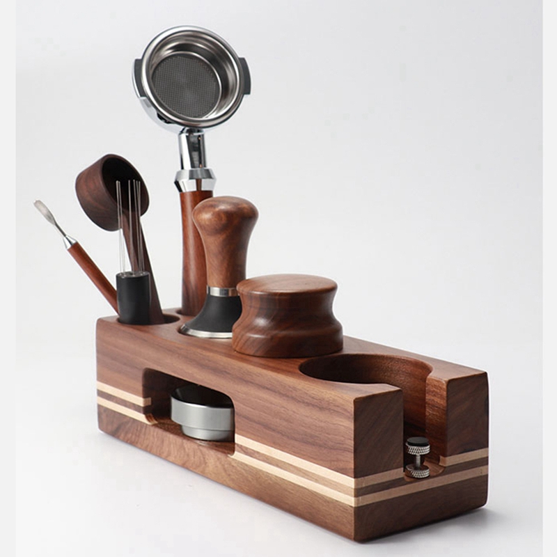 حامل مكبس القهوة الخشبي، قاعدة - مراجعة Espresso Tamper Station وسعره