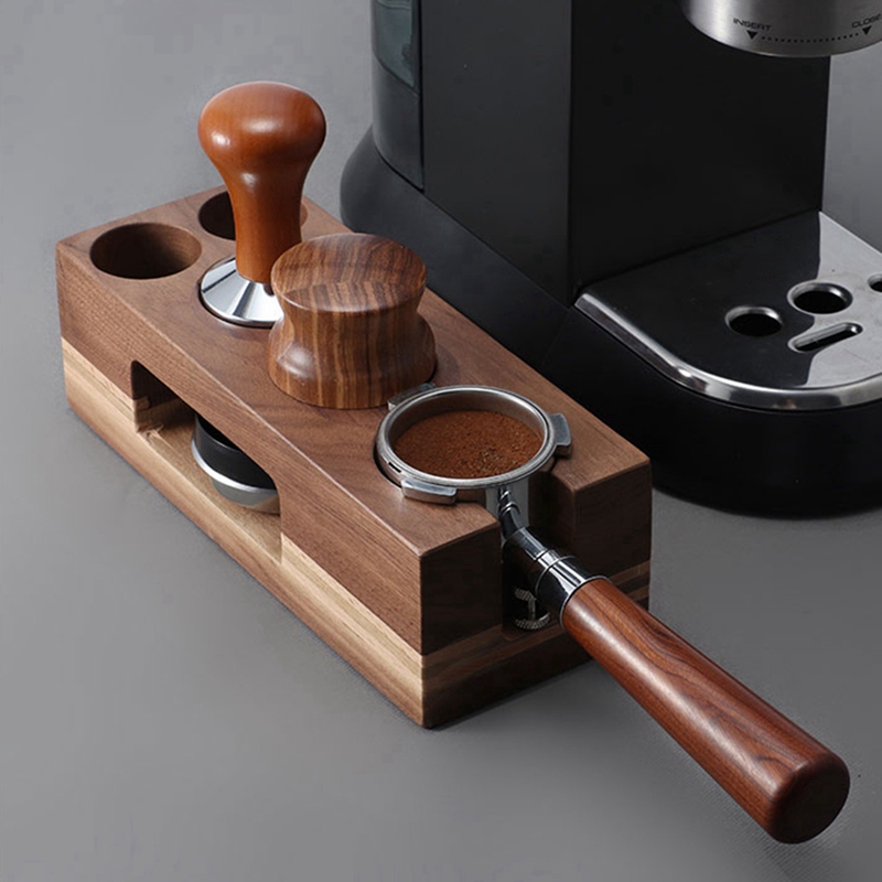 حامل مكبس القهوة الخشبي، قاعدة - مراجعة Espresso Tamper Station وسعره