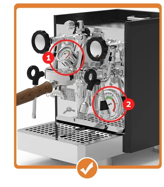 ماكينة قهوة إسبريسو شبه أوتوما - مراجعة Espresso Machine 1 Group E61 وسعره