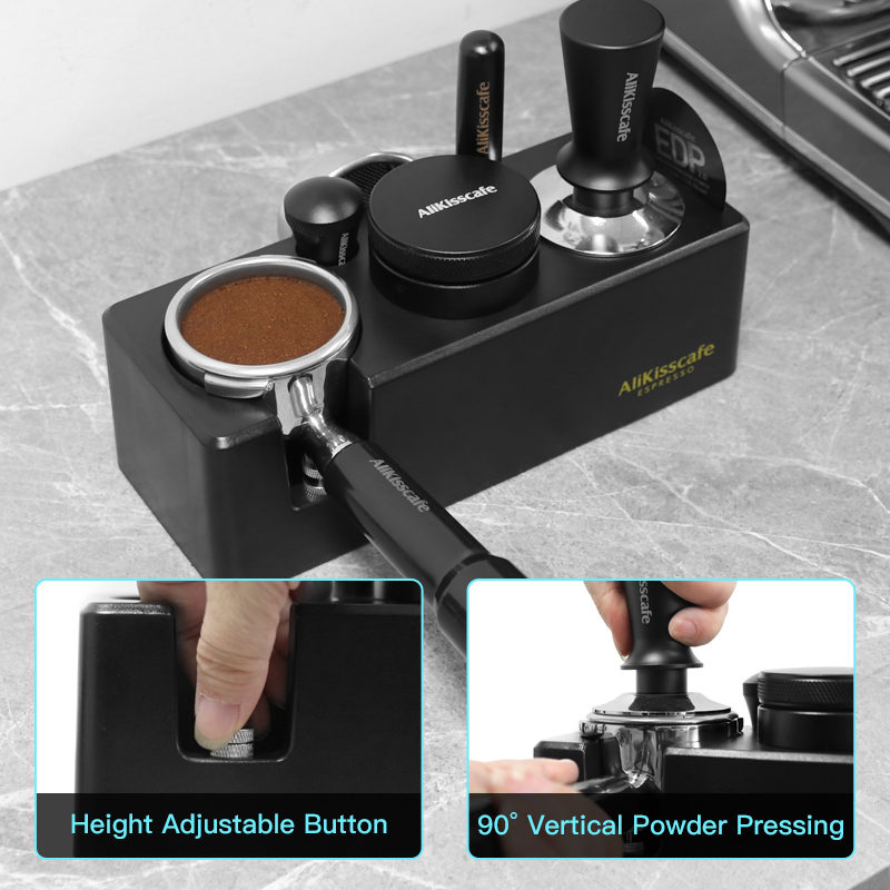 AliKisscafe محطة دك القهوة Por - مراجعة Espresso Tamper Station وسعره