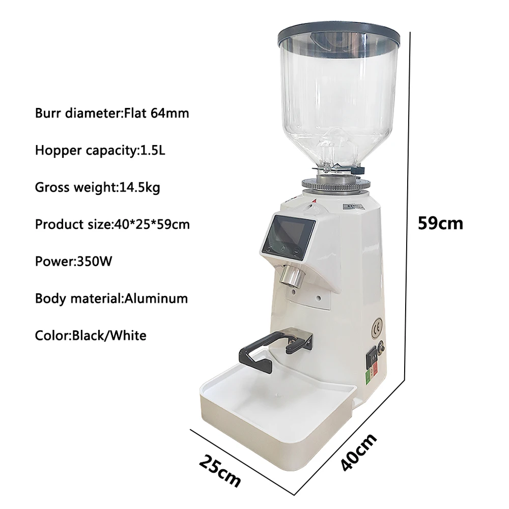 مطحنة قهوة كهربائية تجارية احت - مراجعة Commercial Coffee Grinder Flat Burr 64Mm وسعره