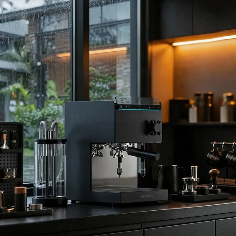 ماكينة قهوة إسبريسو شبه أوتوما - مراجعة Semi Automatic Espresso Machine Pid وسعره