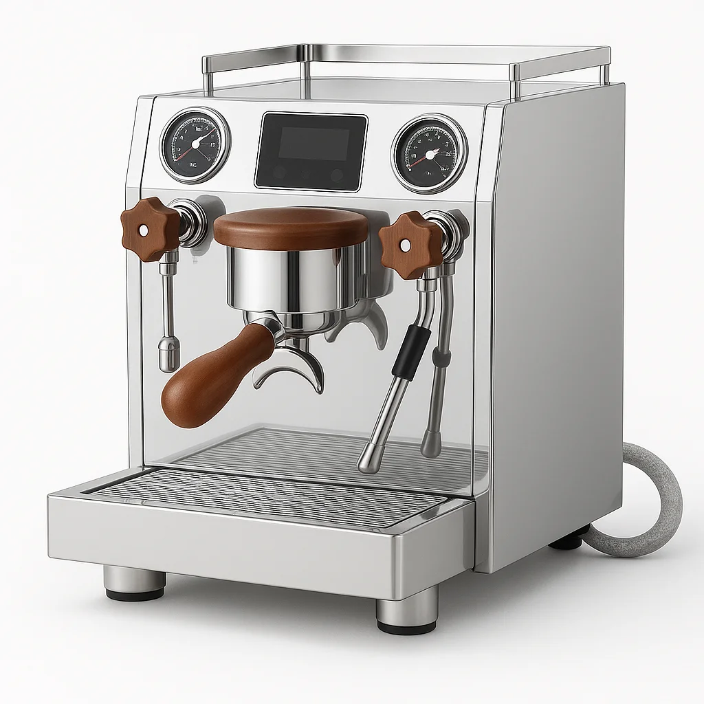 ماكينة إسبريسو فاخرة بوعاءين و - مراجعة Espresso Machine Rotary Pump وسعره