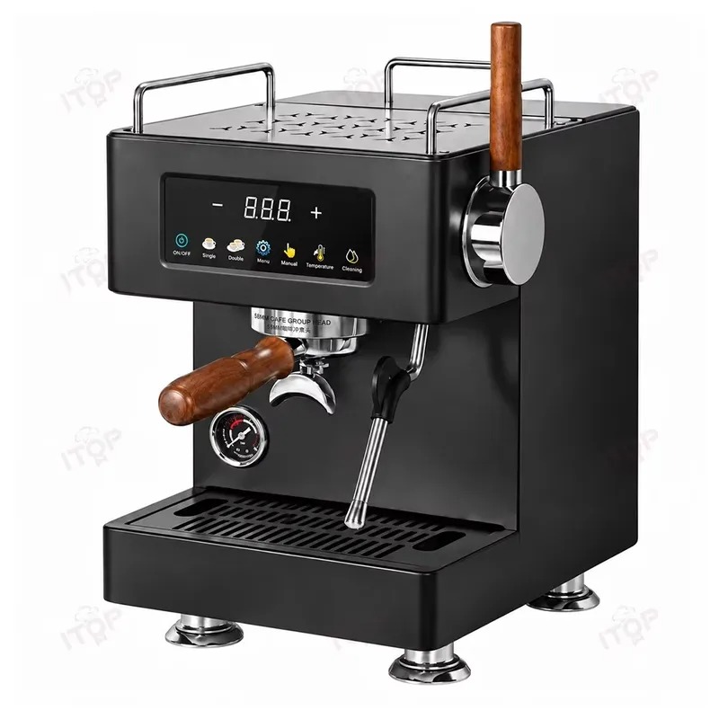 ماكينة إسبريسو شبه أوتوماتيكية - مراجعة Semi Automatic Espresso Machine Pid وسعره
