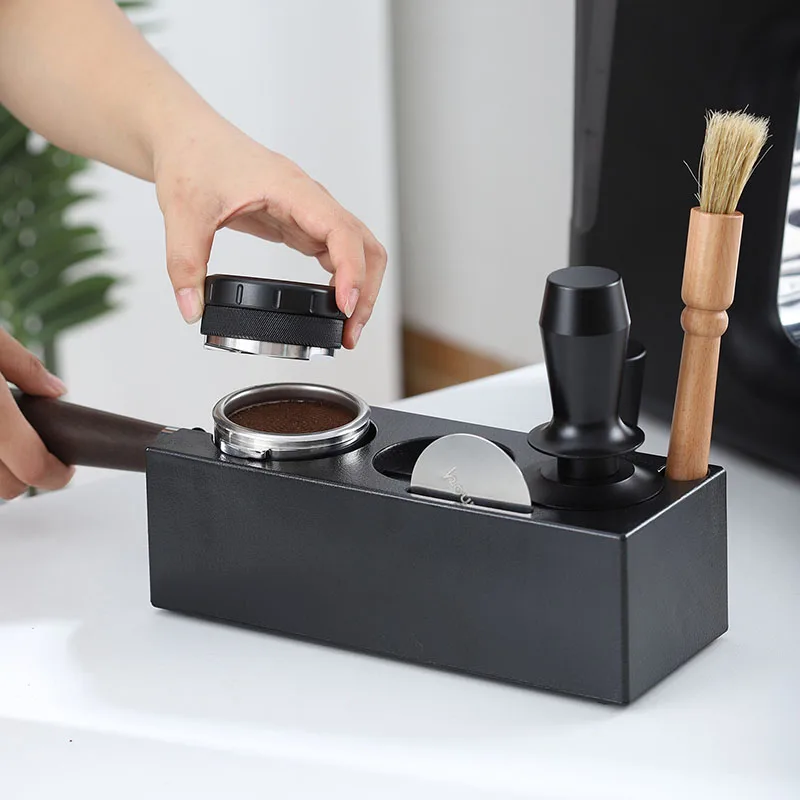 محطة توزيع وضغط القهوة مع مجمو - مراجعة Espresso Tamper Station وسعره