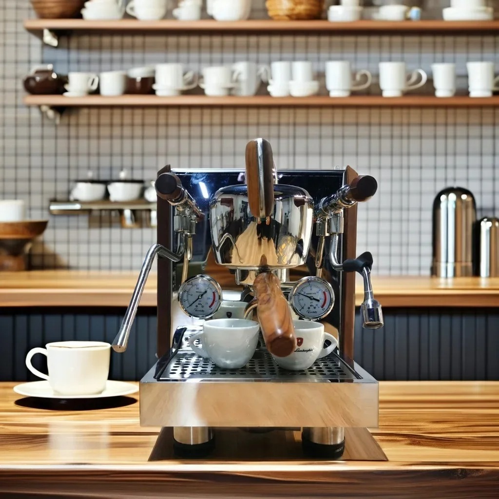 ماكينة قهوة إسبريسو شبه أوتوما - مراجعة Espresso Machine 1 Group E61 وسعره