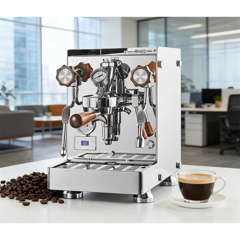 ماكينة قهوة إسبريسو أوتوماتيكي - مراجعة Espresso Machine Dual Boiler وسعره