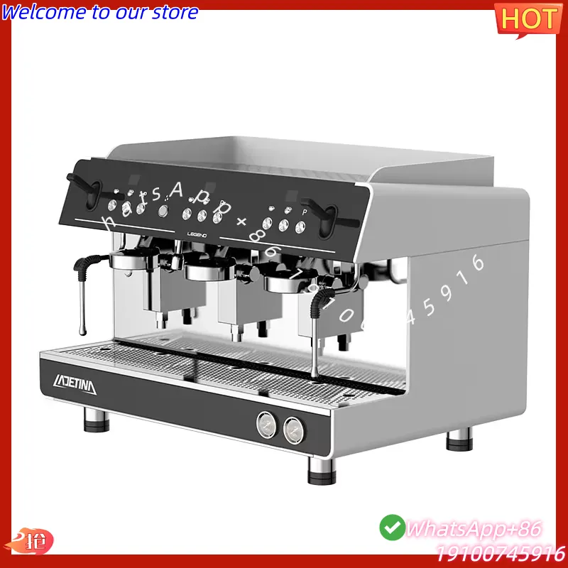 ماكينة قهوة إسبريسو احترافية ت - مراجعة Commercial Coffee Machine 3 Group وسعره
